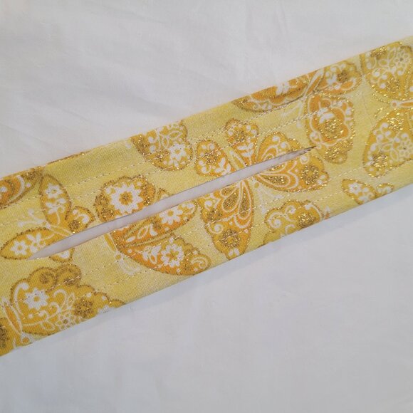 Hair Scrunchie Bun Maker - Hawaii Yellow Butterflies NWOT - Picture 3 of 5